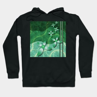 Emerald Scrapbooking Fractal Floral Hoodie